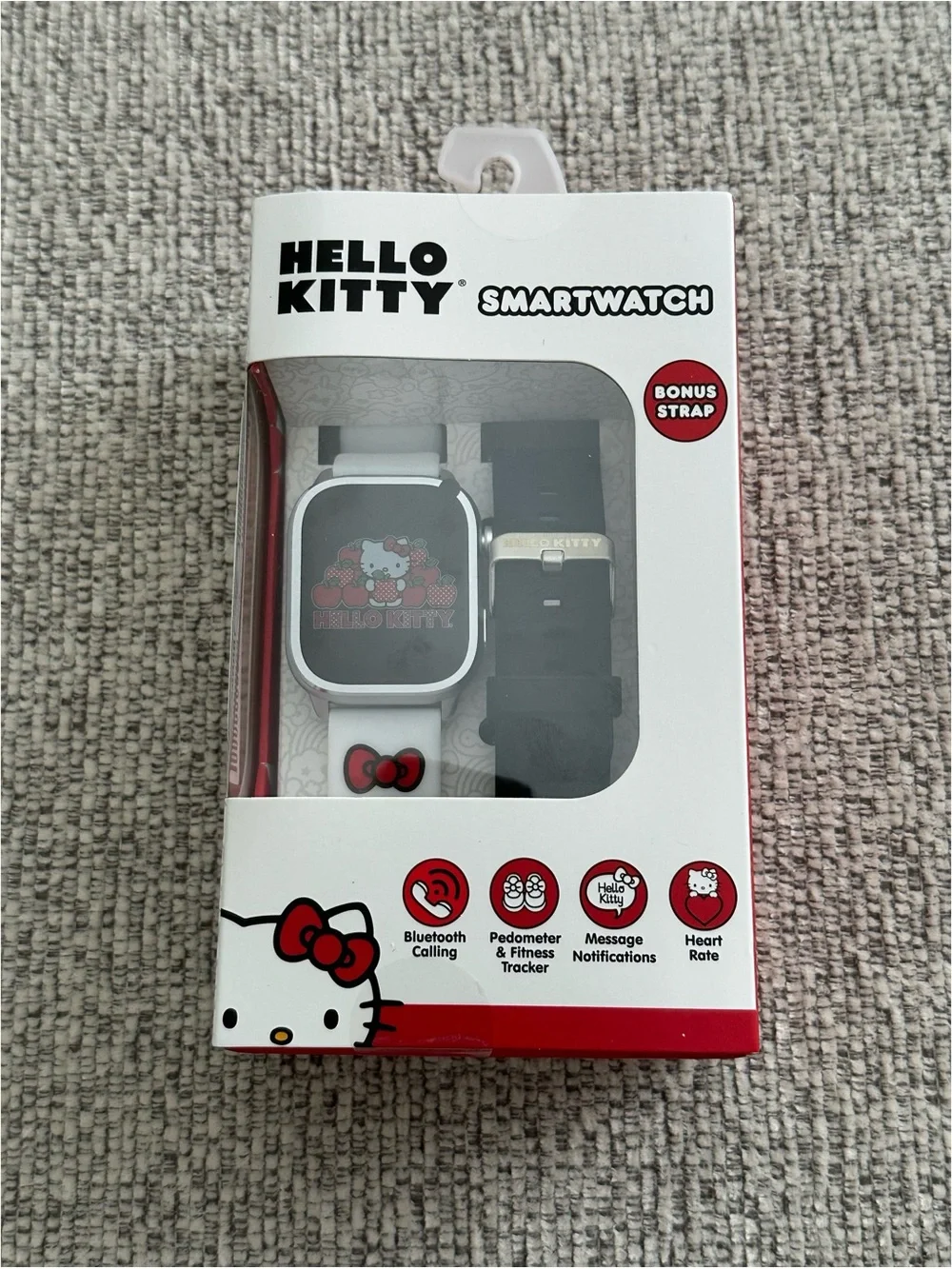 BRAND NEW Hello Kitty Bluetooth Smartwatch with Bonus Interchangeable Strap